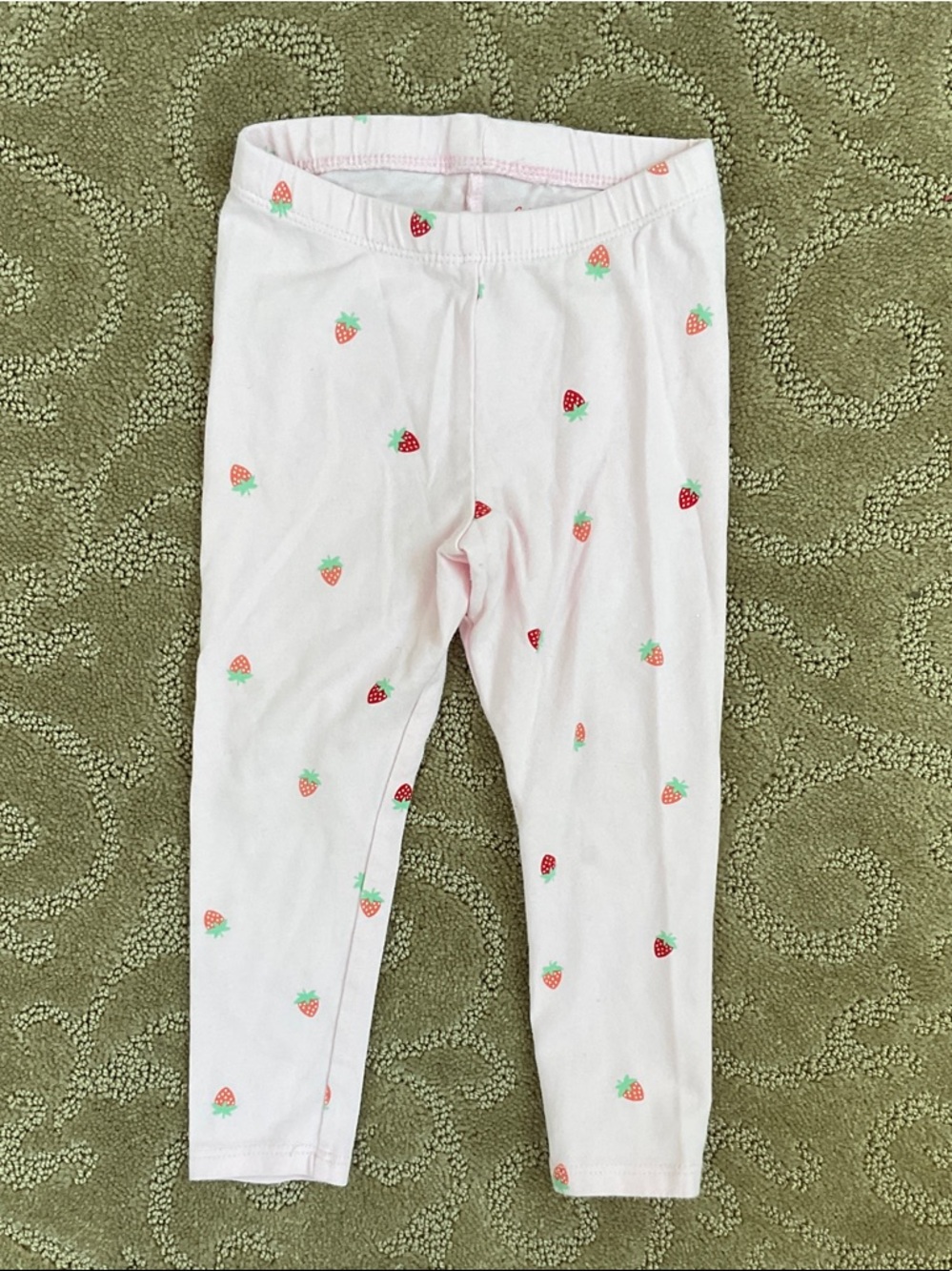Cat & Jack Light Pink Strawberry Leggings